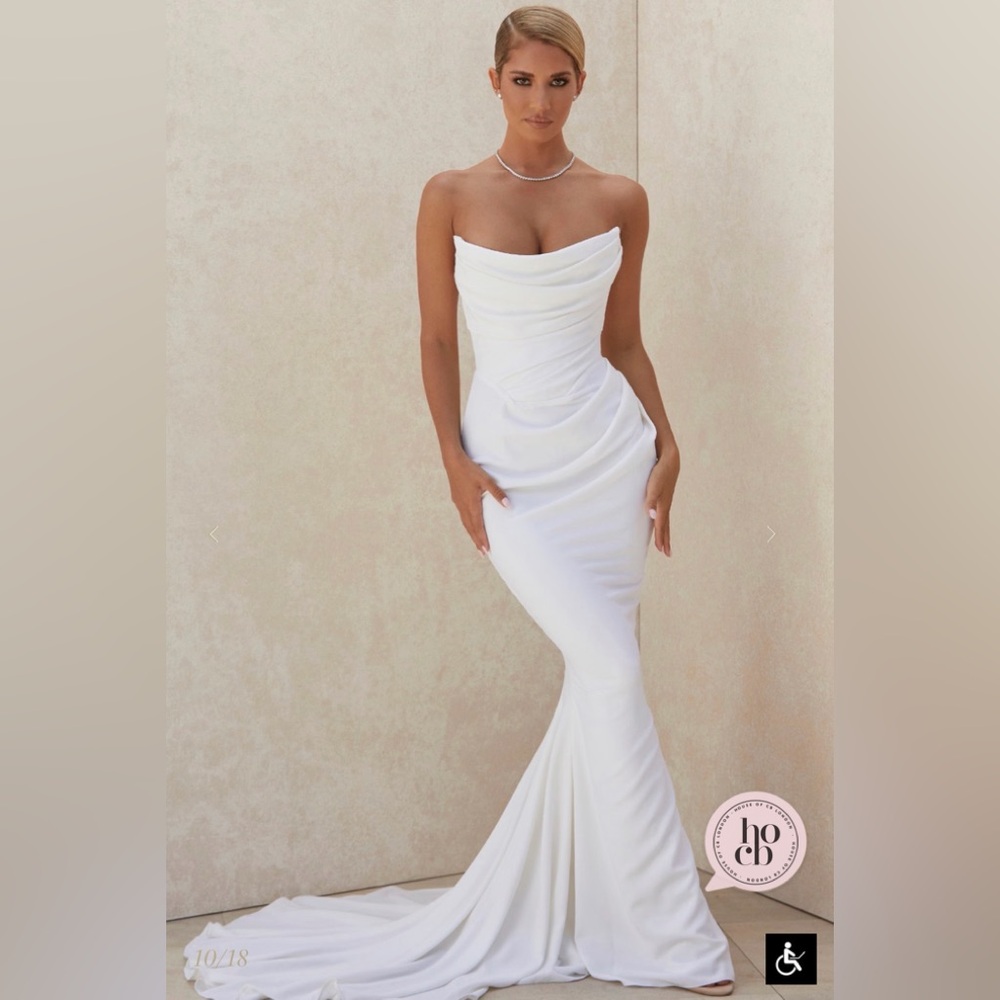 House of CB White Strapless Gown ESMEE